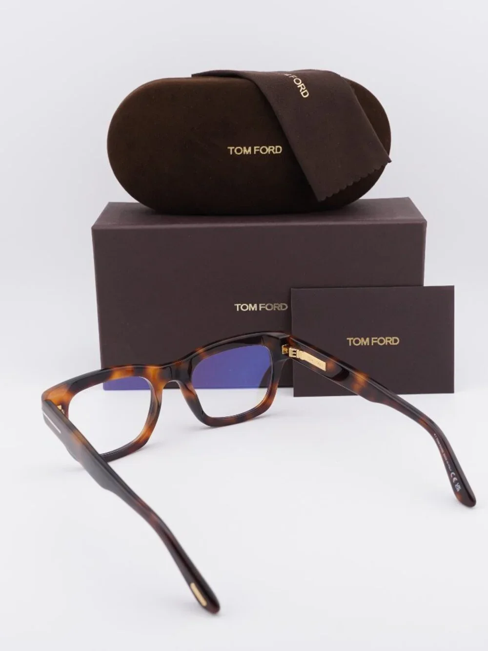 Tom Ford FT6036-B 053 Square Eyeglasses - Blonde Havana 52mm